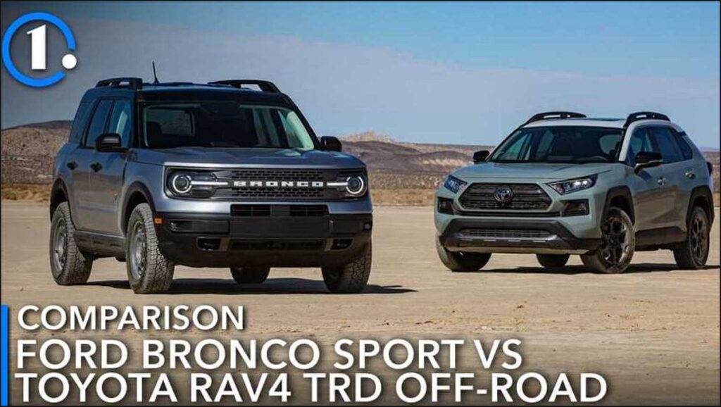 Сравнение Ford Bronco Sport Badlands и Toyota RAV4 TRD Off-Road