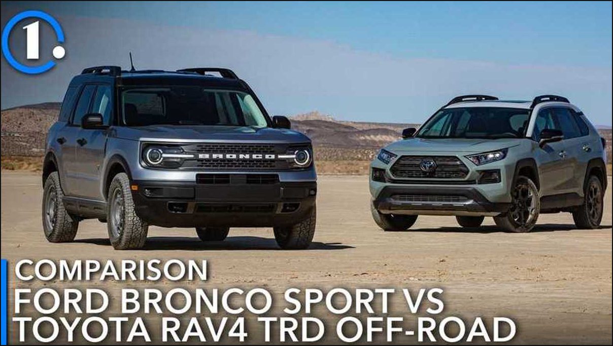 Сравнение Ford Bronco Sport Badlands и Toyota RAV4 TRD Off-Road