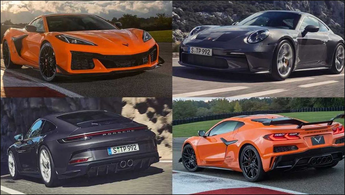 Сравнение Chevrolet Corvette Z06 2023 и Porsche 911 GT3 2022