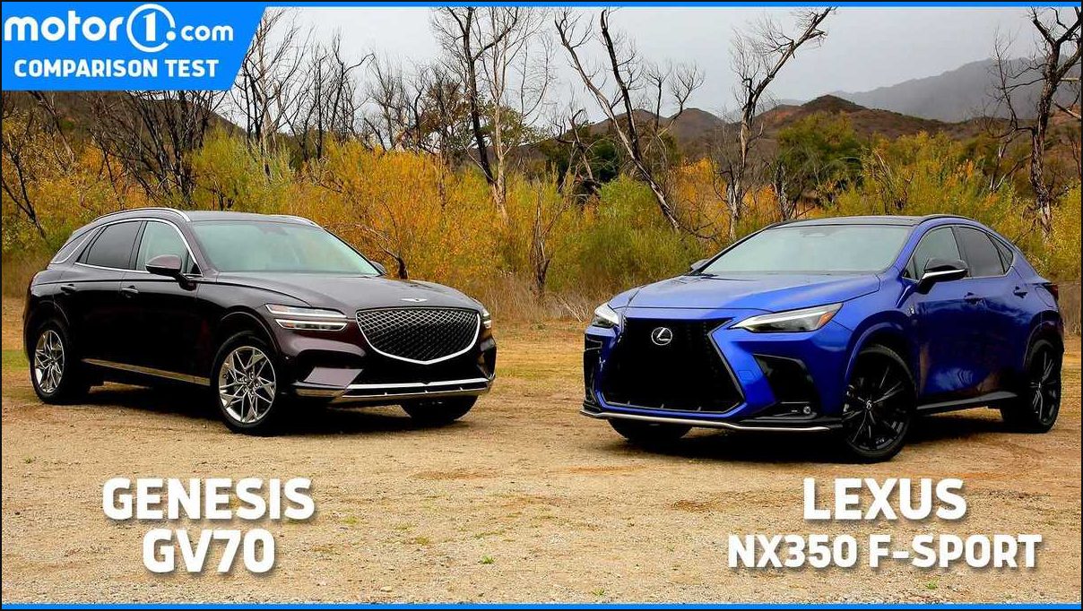 Сравнение 2022 Genesis GV70 и 2022 Lexus NX 350: битва кроссоверов