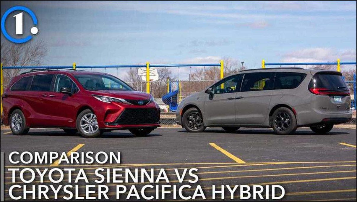 Сравнение гибридов Chrysler Pacifica и Toyota Sienna 2021 года